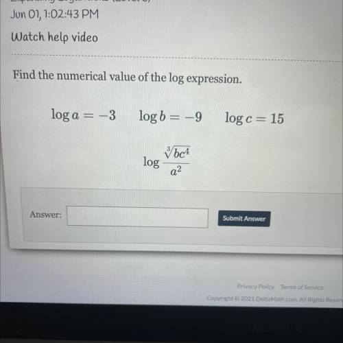 Find the numerical value of the log expression.