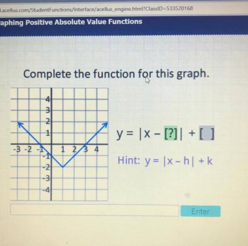 Please Complete the function for this graph.