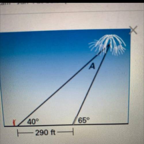 What is the measure of angle A?