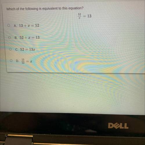 How do you solve 52/x = 13