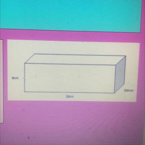 Answer the following.

Look at the cuboid. .
cm
What is the surface area of the box?
Somm
15cm
cm2