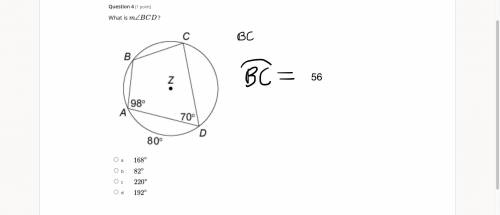 PLEASE HELP What is the measure of angle BCD