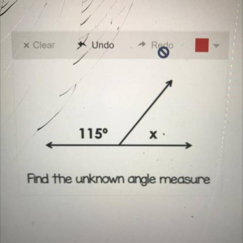 Find the unknown angle and explain how plzzz