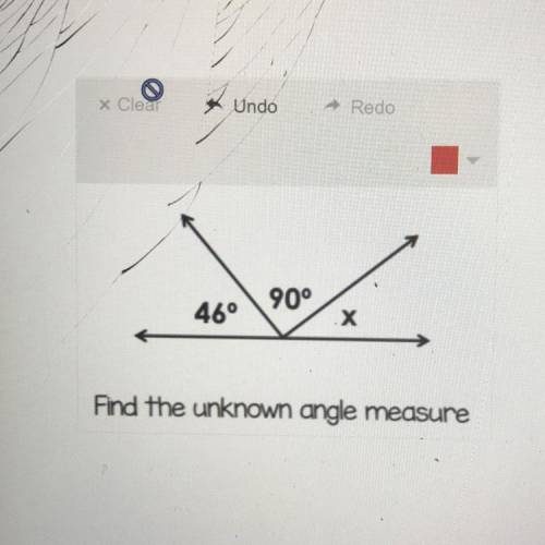 Plzzzz answer fast it’s for test find the unknown Angle measure
