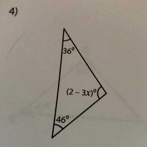 Find the value of x easy math question #4 please help
