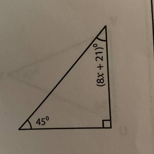 (easy math question please help) find the value of x question #6