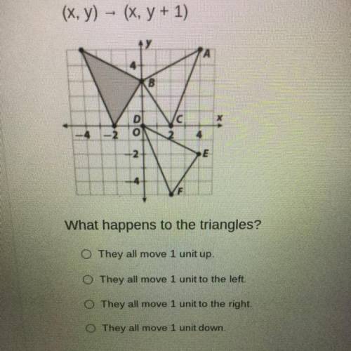 (x,y) > (x,y+1) which way do all three triangles move