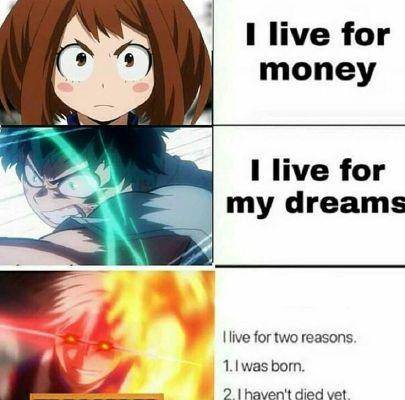 Today is my last day of school so have some points and anime memes.
