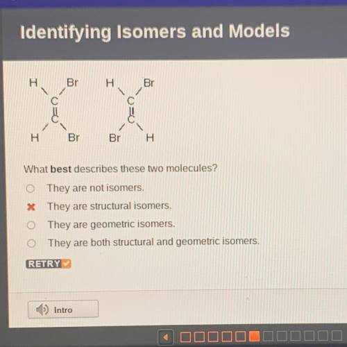 What best describes these two molecules?
