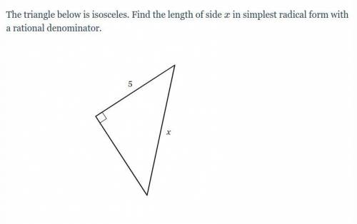 Need help and NO LINKS!!!
Special Right Triangles (Radical Answers)