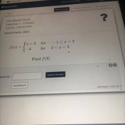 Evaluate piecewise function