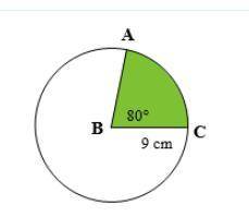 Find the area of the shaded regions: 
The green area is the shaded region.