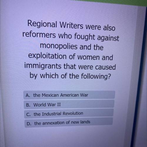 Regional writers were also reformers who fought against monopolies and the exploitation of women an