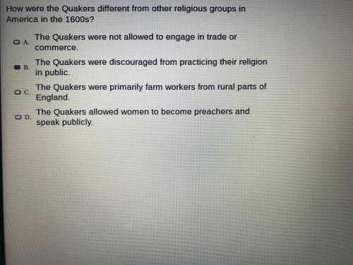 How were the Quakers different from other religious groups in America in the 1600s?