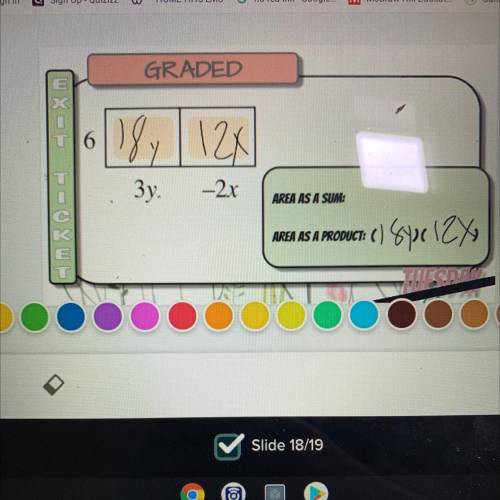 PLSS HELP 
i need help finding area as a sum and area as a product i’m not sure if i’m right