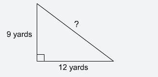 Substitute the given side lengths into the equation for the Pythagorean Theorem.