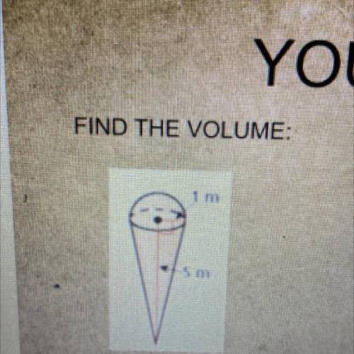 HELP ME PLEASE
find the volume???