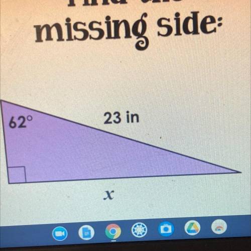 Find the missing side