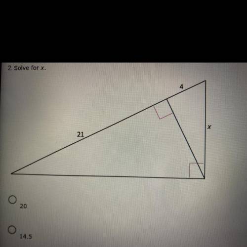 Solve for x.
20,14.5,10 6/3
