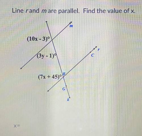 PLEASE HELP
FIND THE VALUE OF X
