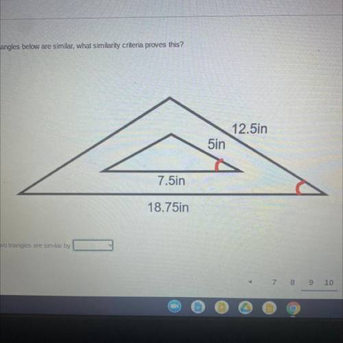 What’s the triangle similarity theorem?