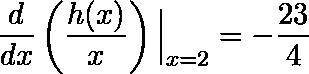 If h(2) = 5 – 722, what is h(-1)?