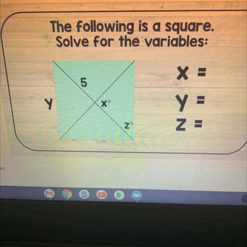 The following is a square solve for the variables