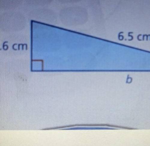 Find the missing length of the triangle ​