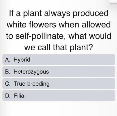 Easy biology question below first correct answer gets brainliest