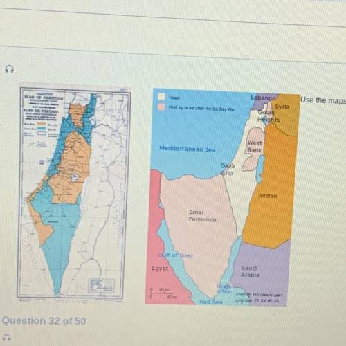 These maps illustrate that between 1948-1967, Israel:

significantly expanded its territory.
sprea