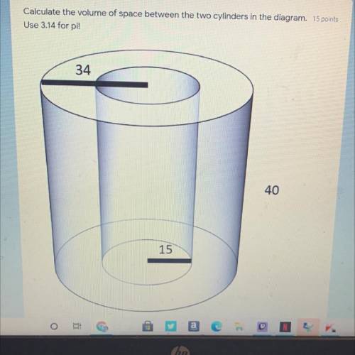 Calculate the volume please show work!
