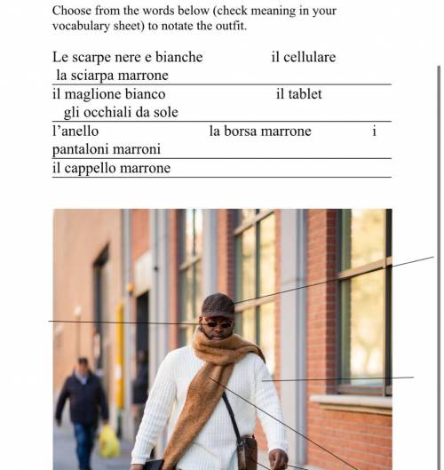 Please help me with my italian work i don’t get it at all