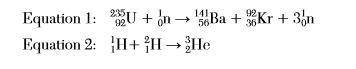 given two equations representing reactions: which type of reaction is represented by each of these