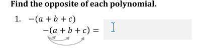 Find the opposite of each polynomial.