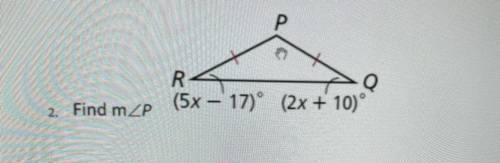 (5x-17) (2x+10) find mP
