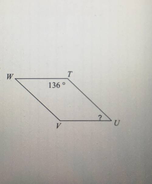 Find the missing measurement in this parallelogram.

Can someone please help?????
I also need an e