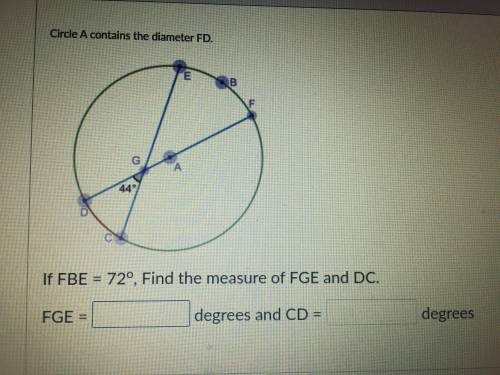 If FBE=72 what is fge and cd?