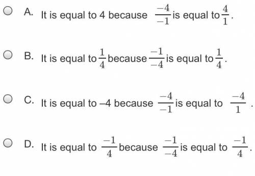 Which statement best describes the expression −36/2 ÷ −4 1/2?