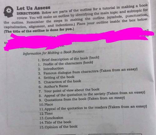 Read the instruction first and then answer.
I need help guys help me..