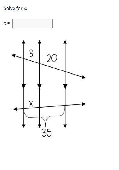 Solve for x Proportions, thanks