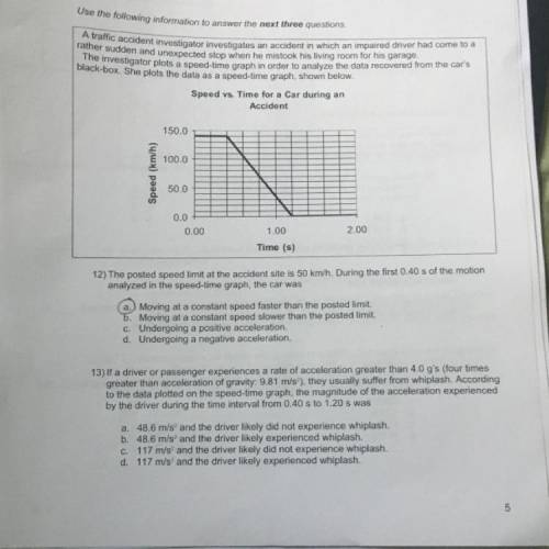 Help me with question 13 please (use the graph to answer)