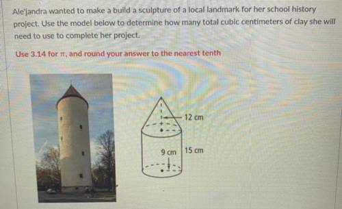 Ale'jandra wanted to make a build a sculpture of a local landmark for her school history project. U
