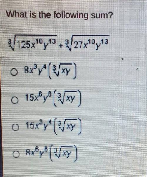 Please help!!!what is the following sum?​