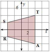Find the area of the given trapezoid:
A = ...... square units