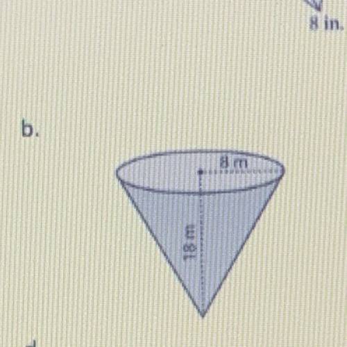 Find the volume in the shape