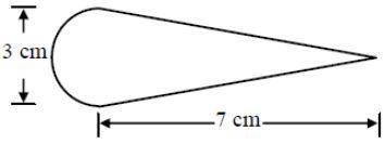 Find the area of the following figure.

14.0 cm2
10.5 cm2
28.1cm2
17.6 cm2