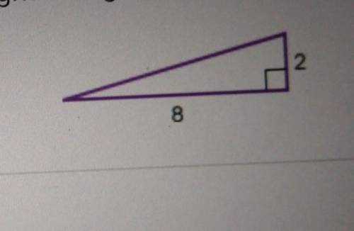 What is the area of the right triangle below​