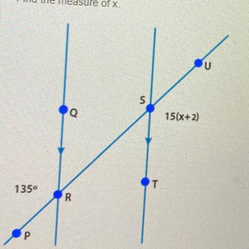 Find the measure of X￼