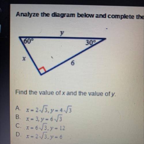 60°
300
6
Find the value of x and the value of y.
Plz hurry mate