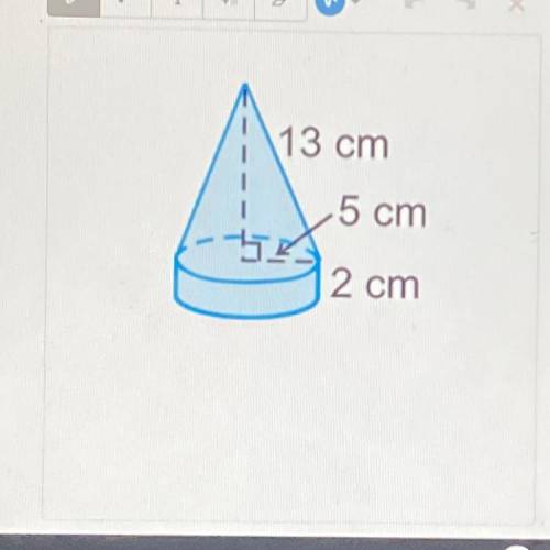 Find the exact surface area of the figure.